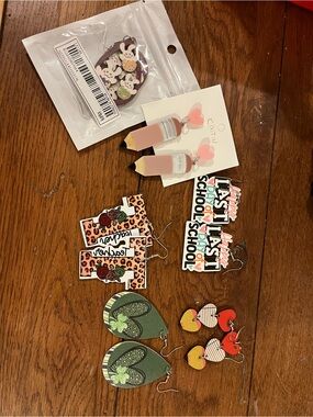 Teacher/School Themed Earrings